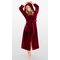 Super Soft Burgundy Plush Hooded Women's Robe-Robemart.com